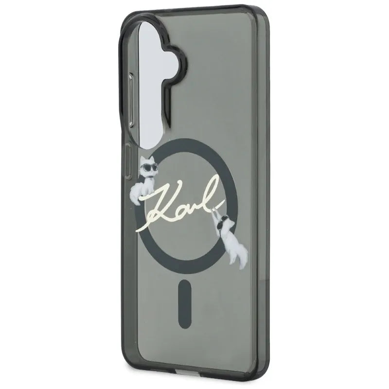 Karl Lagerfeld IML KC Script MagSafe – Samsung Galaxy S26+ dėklas (juodas)
