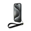 DKNY Wrist Strap Stock Logo – dėklas iPhone 15 Plus (juodas)