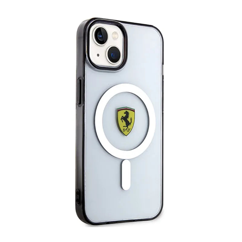 Ferrari Outline Magsafe – dėklas iPhone 14 (skaidrus)