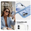 Crong Hybrid Matte Magnetic – MagSafe dėklas iPhone 17 (mėlynas)
