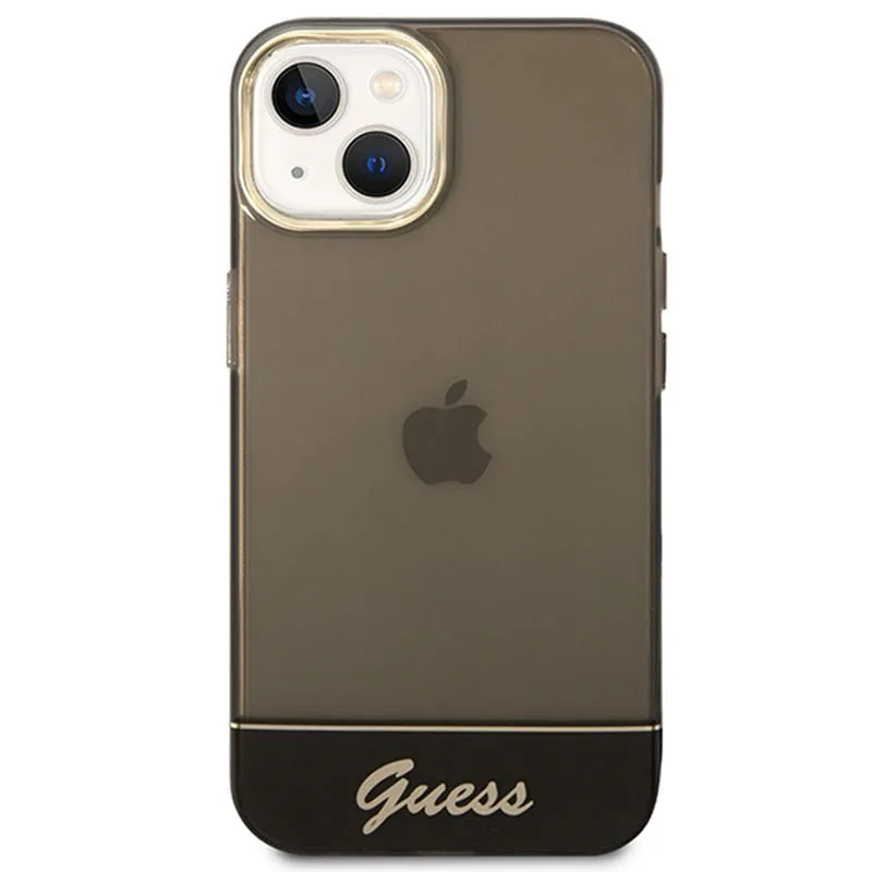 Guess Translucent – dėklas iPhone 14 Plus (juodas)