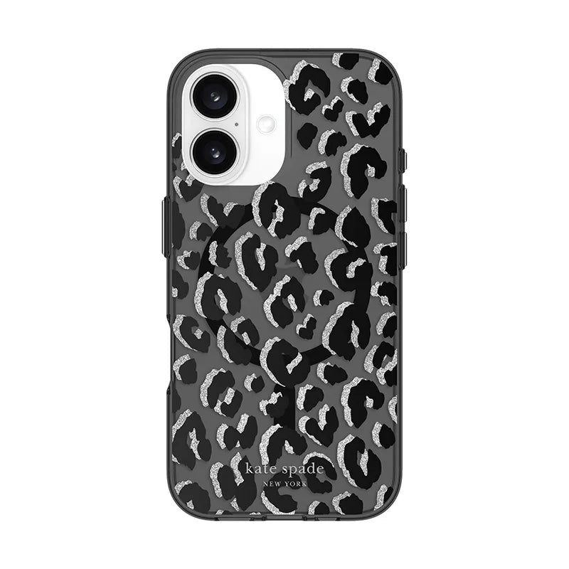 Kate Spade New York apsauginis „MagSafe“ dėklas, skirtas iPhone 16 (City Leopard)