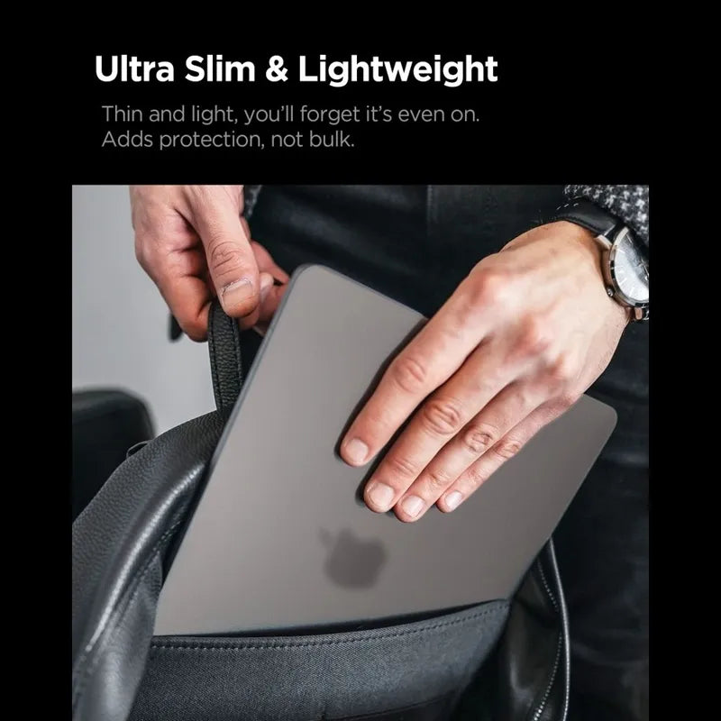 Spigen AirSkin – MacBook Pro 14" dėklas (M5/M4/M3/M2/M1/2026-2021) (Frost Black)