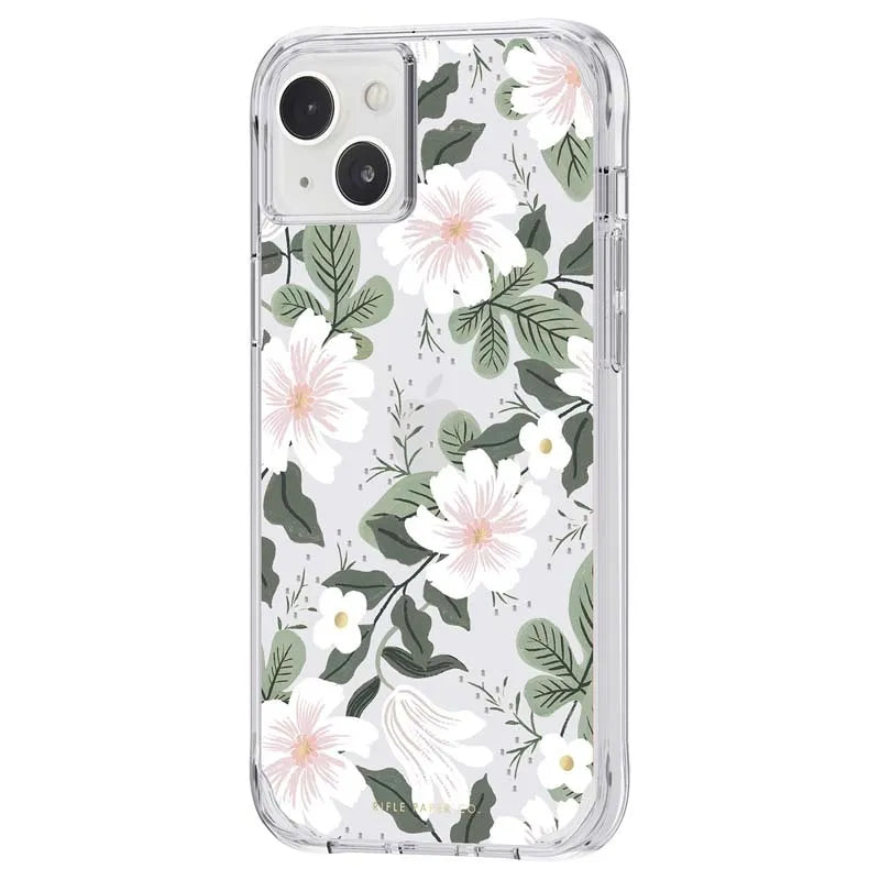 Rifle Paper Clear – dėklas iPhone 14 Plus telefonui (Willow)