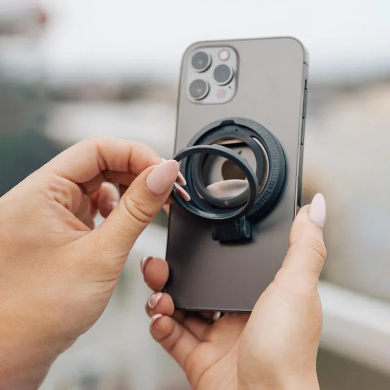 STM MagLoop - iPhone piršto kilpa ir butelių atidarytuvas - pilkas