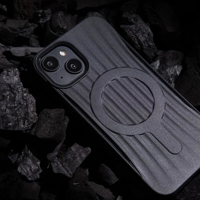 X-Doria Raptic Clutch MagSafe – biologiškai skaidus dėklas, skirtas iPhone 14 Plus (atsparus kritimui iš 3 m) (juodas)