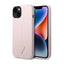 Guess Silicone Triangle Logo – dėklas iPhone 14 Plus (violetinis)