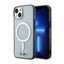 BMW Silver Ring MagSafe dėklas, skirtas iPhone 14 (skaidrus)