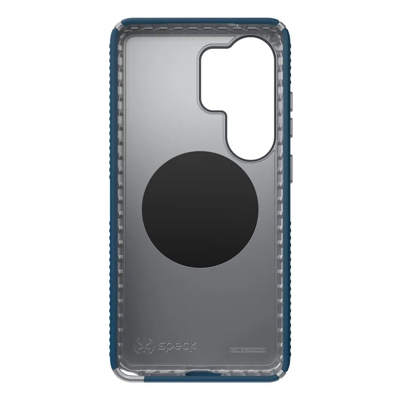 Speck Presidio2 Grip Magnet – MagSafe dėklas Samsung Galaxy S26 Ultra (tamsiai mėlynas / sidabrinis metalikas / mėlynas)