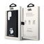 Karl Lagerfeld Silicone Choupette Metal Pin – dėklas Samsung Galaxy S24 Ultra (juodas)
