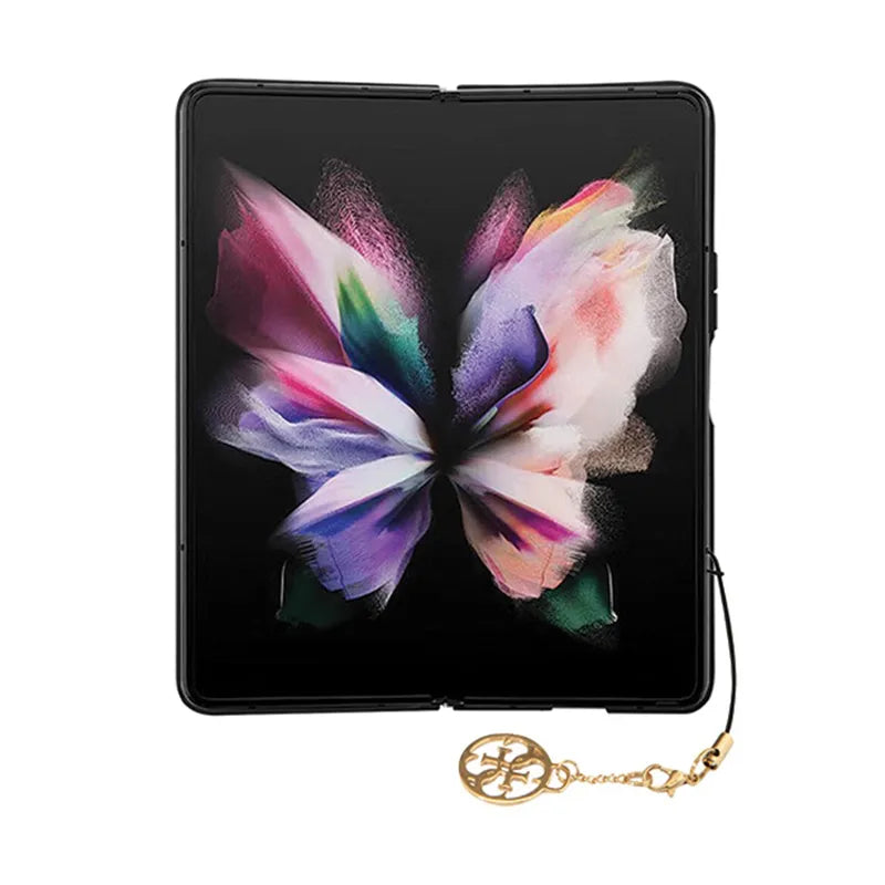 Guess 4G Charms kolekcija – Samsung Galaxy Z Fold 5 dėklas (pilkas)