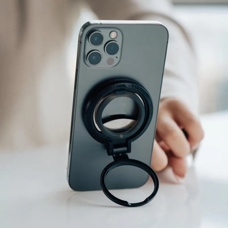 STM MagLoop - iPhone piršto kilpa ir butelių atidarytuvas - pilkas