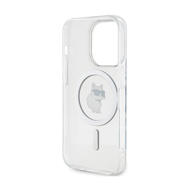 Karl Lagerfeld IML Choupette MagSafe – dėklas iPhone 13 Pro (skaidrus)