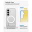 Spigen Ultra Hybrid S Mag MagSafe – dėklas Samsung Galaxy S26 (skaidrus/baltas)
