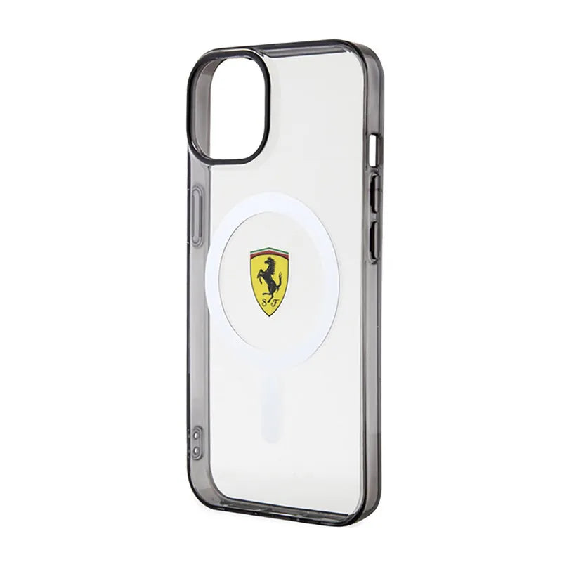 Ferrari Outline Magsafe – dėklas iPhone 14 (skaidrus)