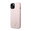 Guess Silicone Triangle Logo – dėklas iPhone 14 Plus (violetinis)