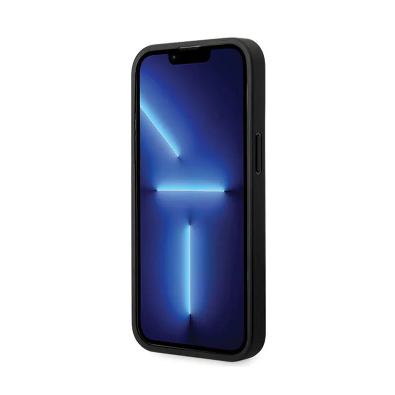 BMW Leather Diamond Pattern – dėklas „iPhone 14 Pro“ (juodas)
