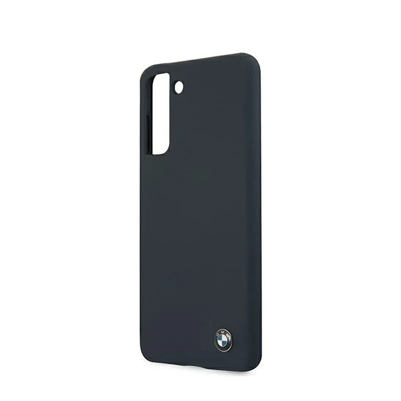 BMW Silicone Signature Logo – dėklas Samsung Galaxy S21+ (tamsiai mėlynas)