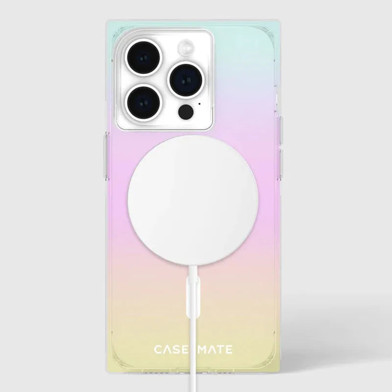 Case-Mate BLOX MagSafe – dėklas iPhone 15 Pro (Rainbow Frosting)