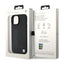 BMW Leather Hot Stamp – dėklas iPhone 15 (juodas)