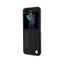 BMW Leather Hot Stamp – dėklas Samsung Galaxy Z Flip 5 (juodas)