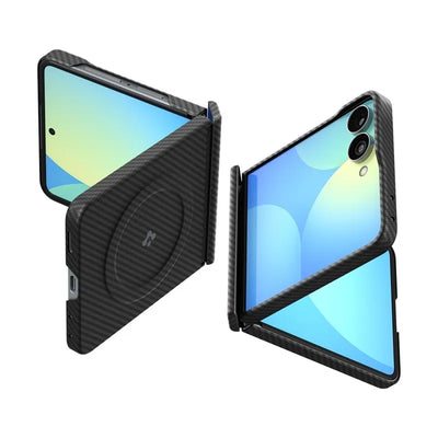 Spigen AirSkin Aramid MagSafe – dėklas Samsung Galaxy Z Flip 8 (juodas)
