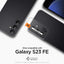 Spigen Optik Pro GLAS.TR EZ Fit kameros apsauga 2 vnt. pakuotė - Objektyvo apsauginis stiklas Samsung Galaxy S23 FE (2 vnt.) (Juodas)