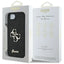 Guess Fixed Glitter Big 4G - Dėklas iPhone 16e (juodas)