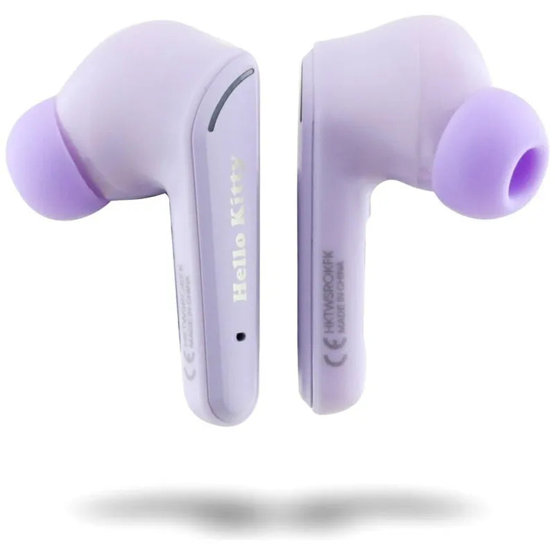 Hello Kitty O Glossy Finish – TWS belaidės ausinės + įkrovimo dėklas (violetinės)