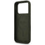 Guess Silicone Triangle Logo MagSafe dėklas iPhone 17 Pro (chaki spalvos)