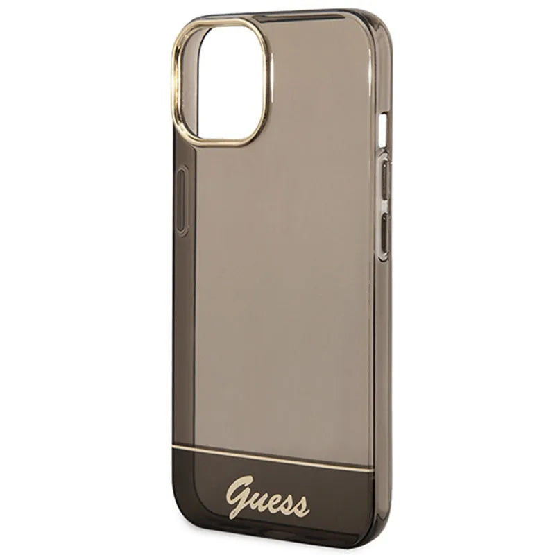 Guess Translucent – dėklas iPhone 14 Plus (juodas)