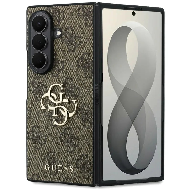 Guess Big 4G Logo – Samsung Galaxy Z Fold 8 Ultra dėklas (rudas)