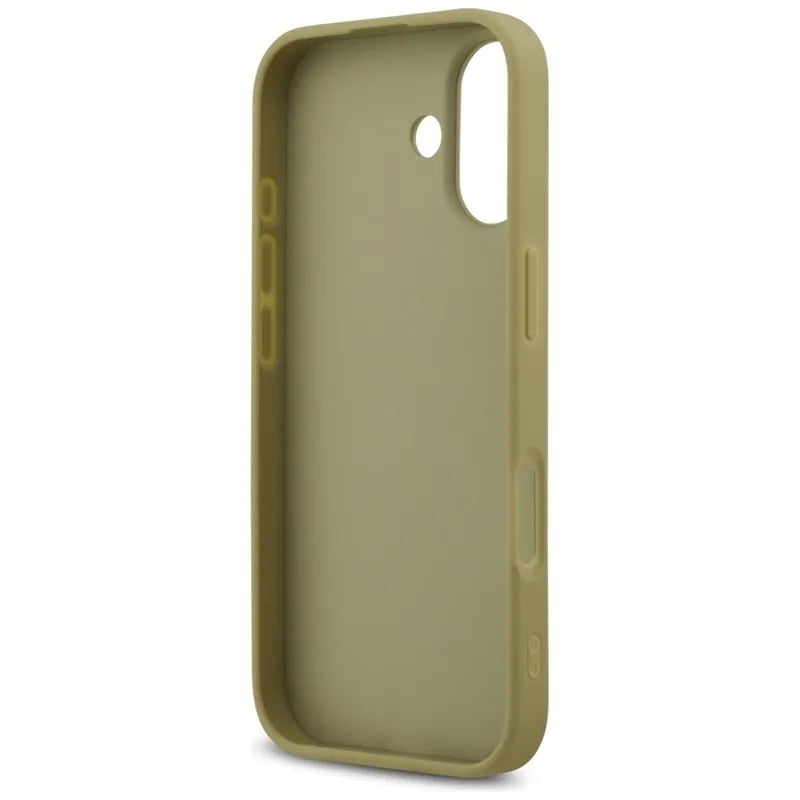 Guess Fixed Glitter Big 4G – dėklas iPhone 17 (auksinis)