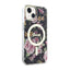 Guess Flower MagSafe – dėklas, skirtas iPhone 14 (juodas)