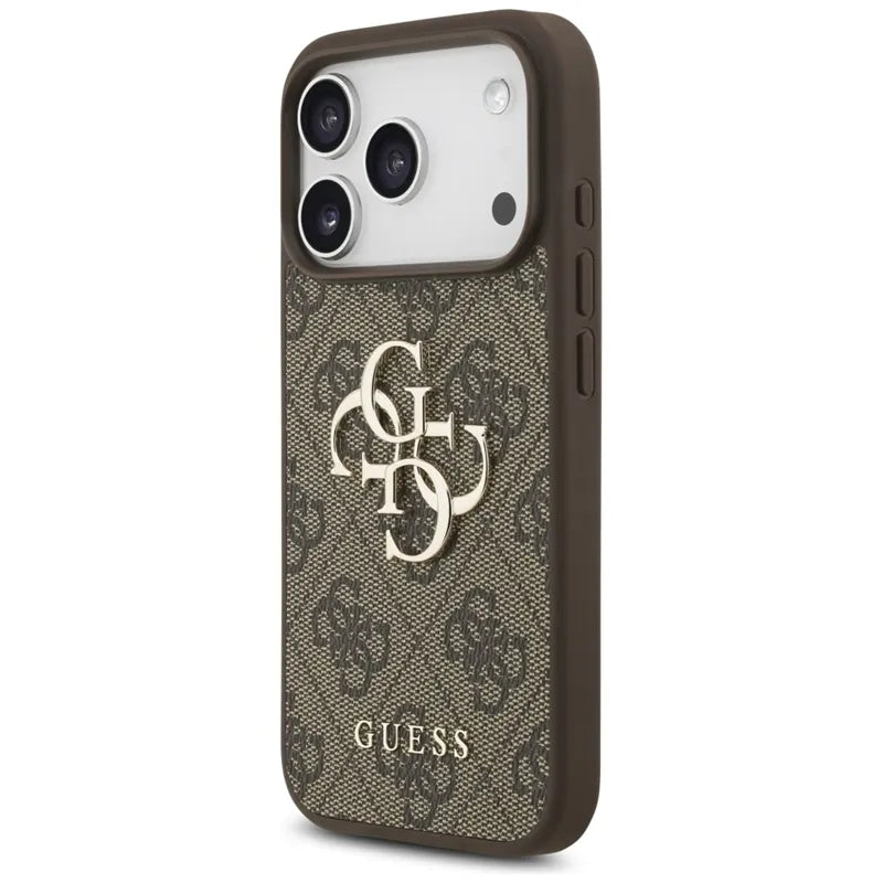 „Guess 4G Big Logo“ – dėklas „iPhone 17 Pro“ (rudas)