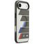 BMW M IML Metal Buttons Tricolor Lines MagSafe – dėklas iPhone Air (antracito spalvos)