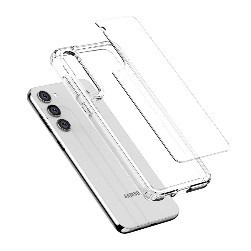 Crong Crystal Shield Cover - dėklas, skirtas Samsung Galaxy S23 (skaidrus)