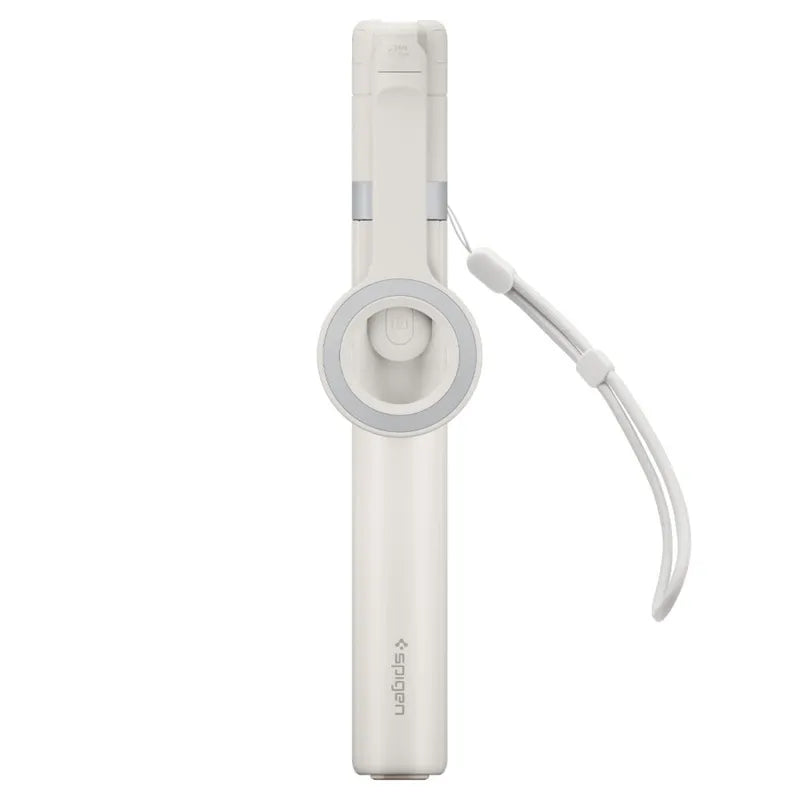 Spigen S582W MagSafe „Bluetooth“ asmenukių lazda su trikoju – išmaniojo telefono trikojis / asmenukių lazdos laikiklis (Dune Beige)