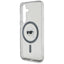 Karl Lagerfeld Button Karl Head Printed Logo MagSafe – dėklas Samsung Galaxy S25 (juodas)
