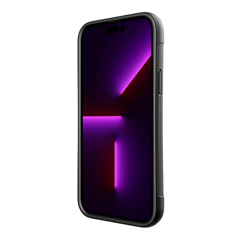 X-Doria Raptic Clutch MagSafe – biologiškai skaidus dėklas, skirtas iPhone 14 Pro Max (išbandyta atsparumas kritimui iš 3 m) (juodas)