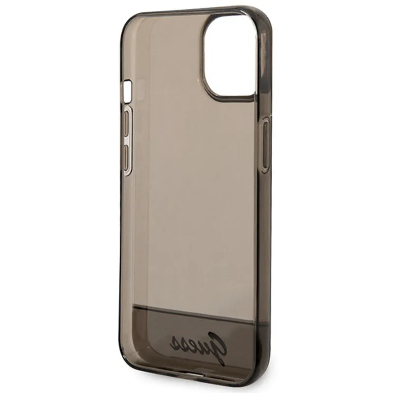 Guess Translucent – dėklas iPhone 14 Plus (juodas)