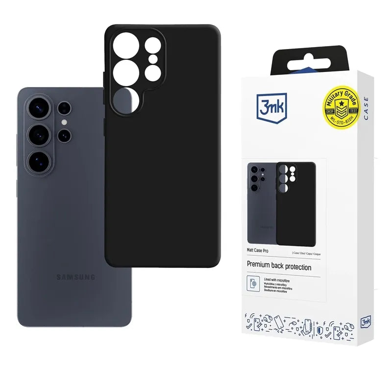 3mk Matt Case Pro – dėklas Samsung Galaxy S26 Ultra (juodas)