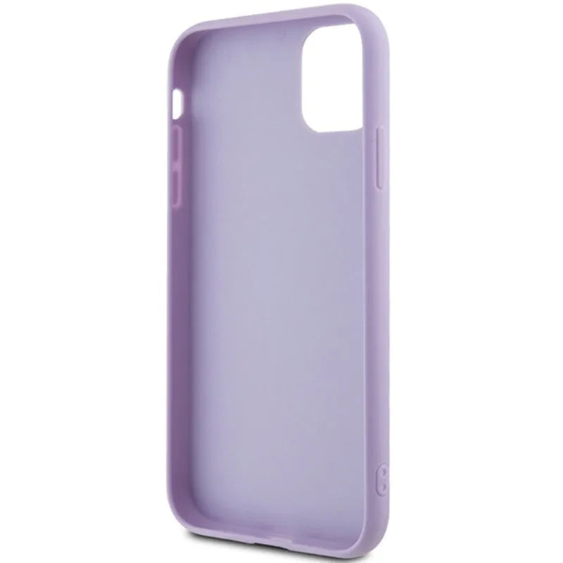 Guess Sequin Script Metal – dėklas iPhone 11 (violetinis)