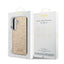 Guess Glitter Flakes Metal Logo dėklas – dėklas Samsung Galaxy S24 (auksinis)