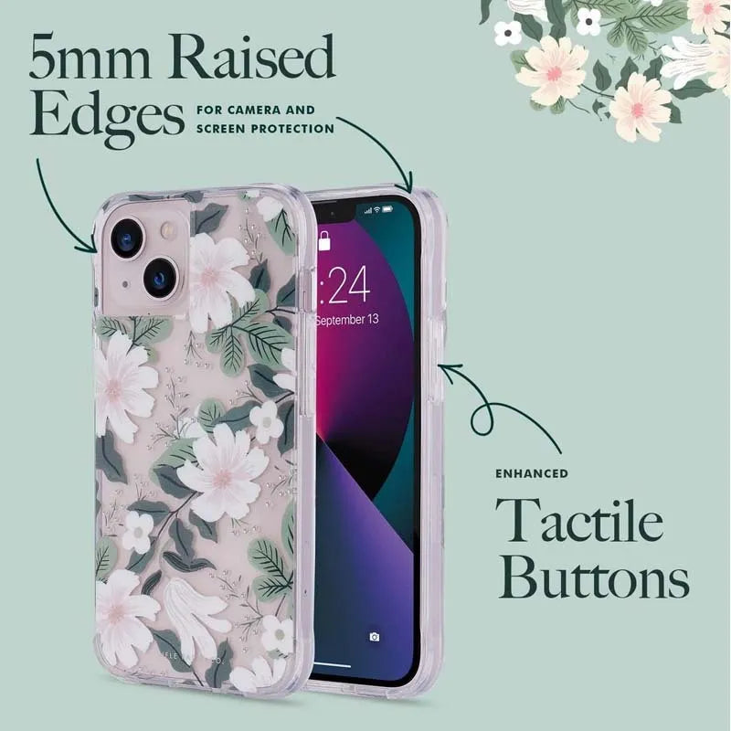 Rifle Paper Clear – dėklas iPhone 14 Plus telefonui (Willow)