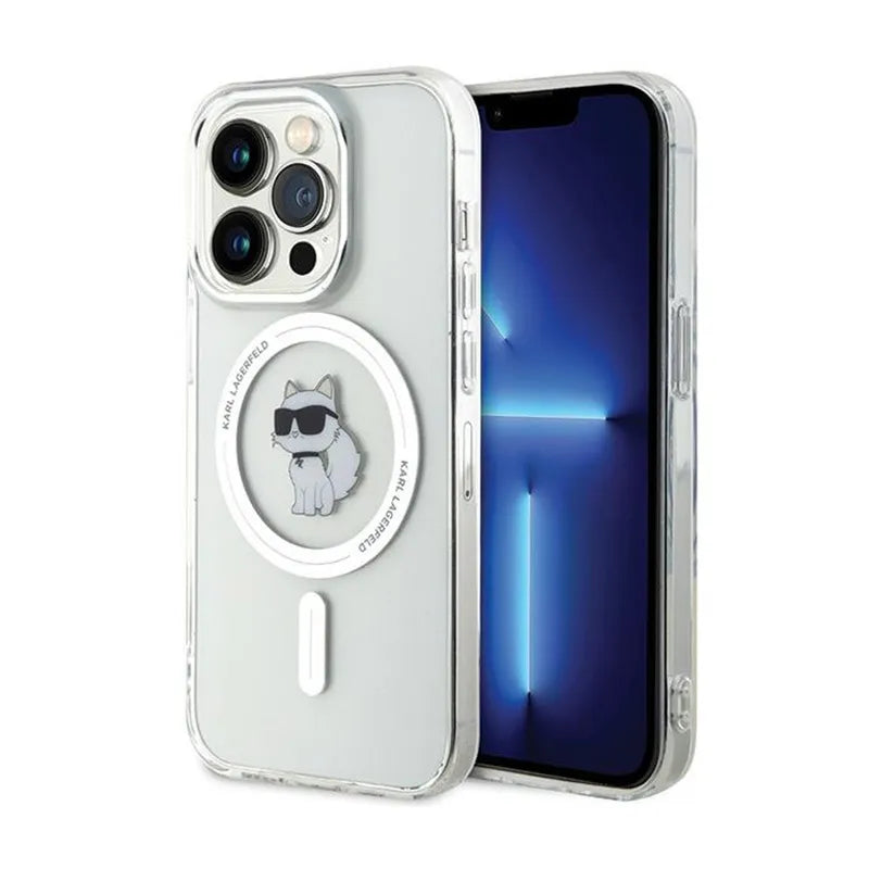 Karl Lagerfeld IML Choupette MagSafe – dėklas iPhone 13 Pro Max (skaidrus)