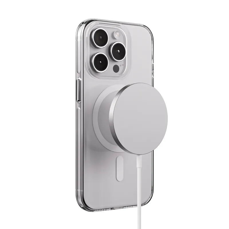 Crong Clear MAG Pro - iPhone 15 Pro MagSafe dėklas (skaidrus)