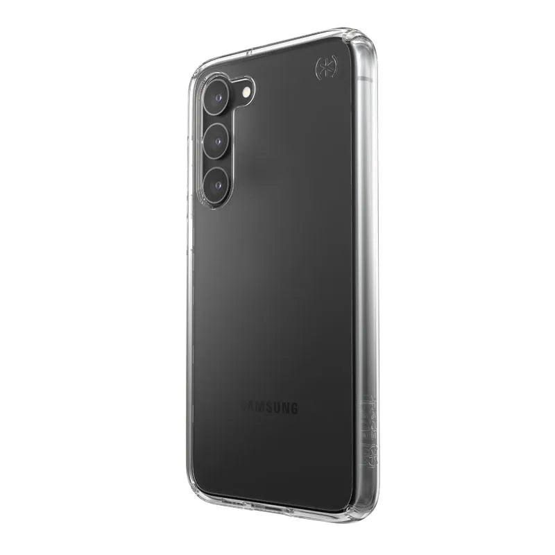 Speck Presidio Perfect-Clear – Samsung Galaxy S23+ dėklas su MICROBAN danga (skaidrus)