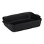 Alpina – Keraminis stačiakampis kepimo indas 28x18x6 cm (juodas)