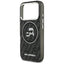 Karl Lagerfeld IML Glitter Karl & Choupette Heads Logo MagSafe – dėklas iPhone 17 Pro (juodas)